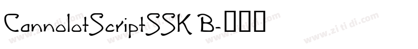 CannolotScriptSSK B字体转换